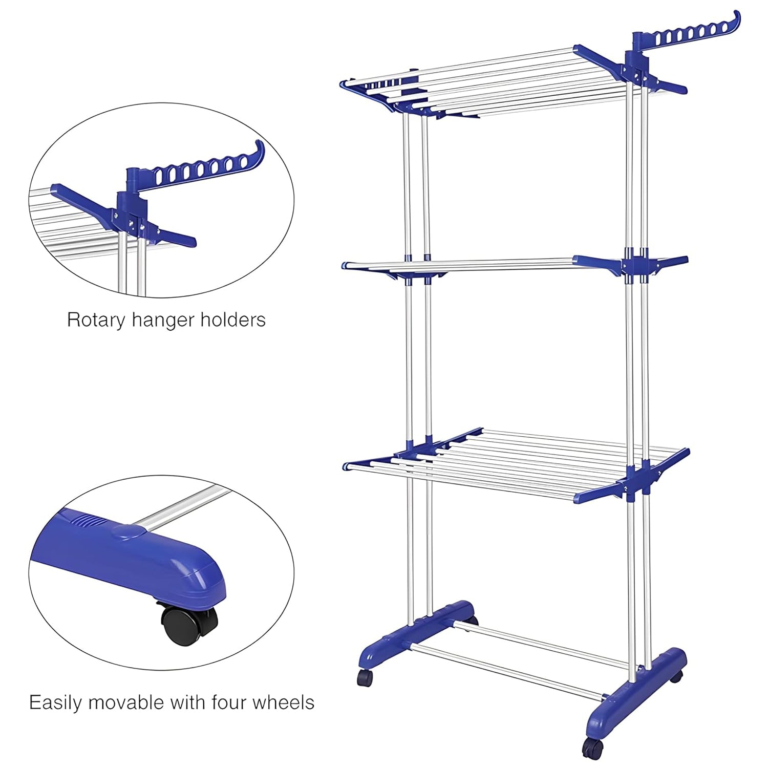 Foldable Stainless Steel Clothes Drying Stand Rack Foldable Stainless Steel Clothes Drying Stand Rack